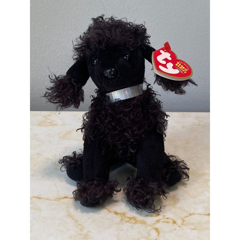 Ty Beanie Babies - Bijoux Black Poodle Dog with tags 2004